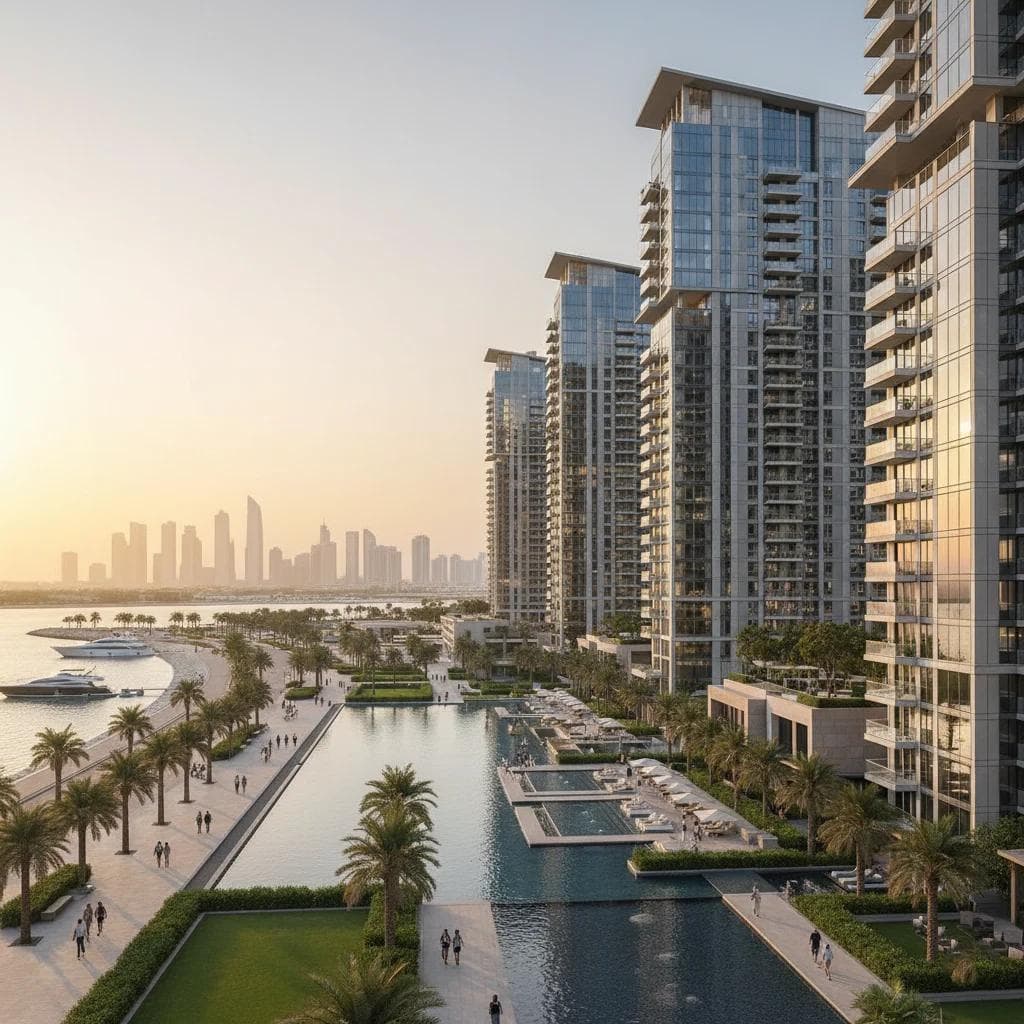 Abu Dhabi waterfront and skyline