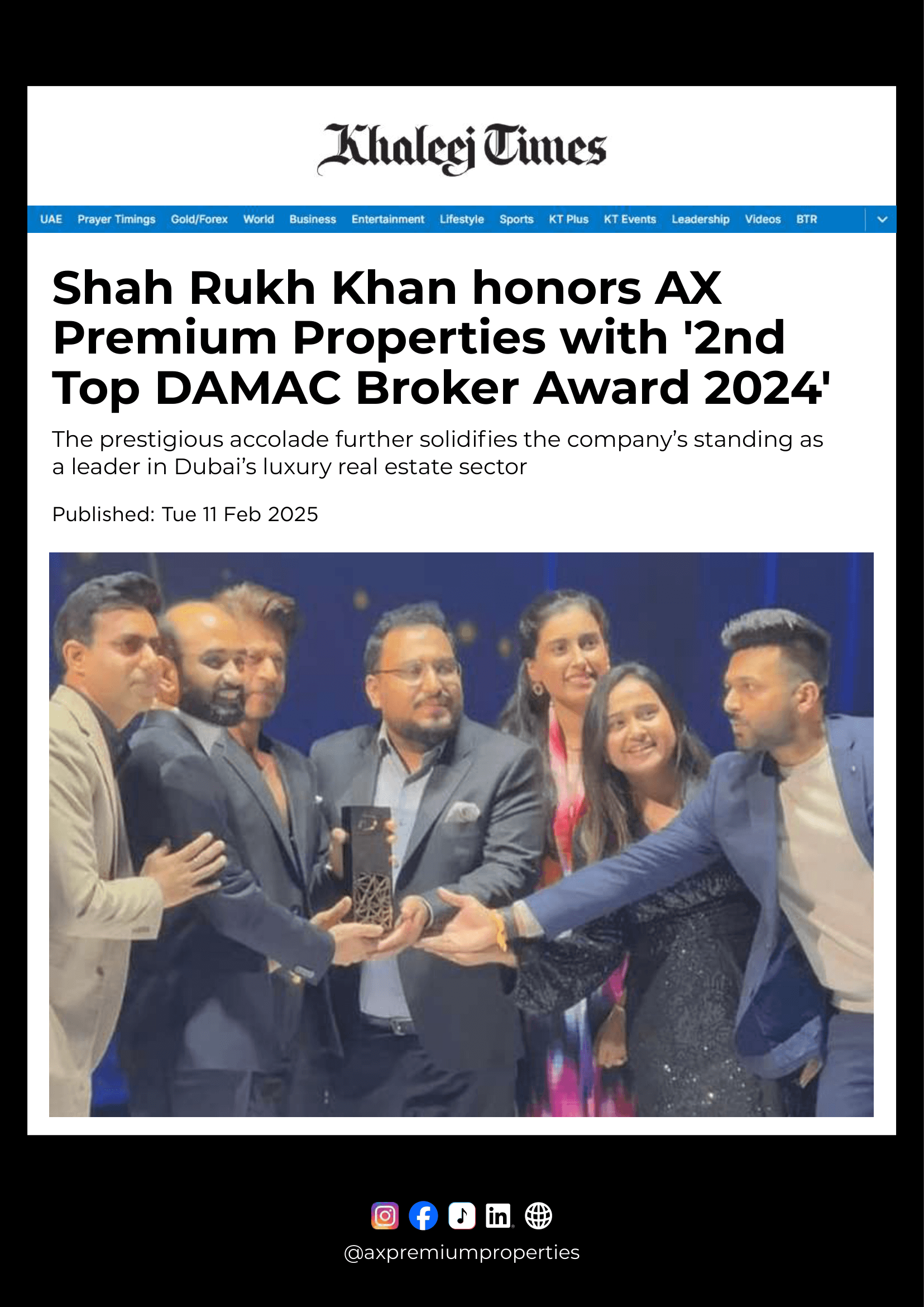 2nd Top DAMAC Broker Award 2024